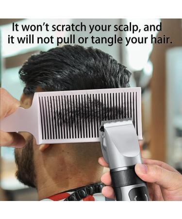 3 Pcs Fade Combs Professional Hair Cutting Comb Heat Resistant Clipper Comb Blending Flat Top Comb Curved Positioning Flat Top Comb for Men Salon Hairdresser Styling Tools - Buy Online on GoSupps.com