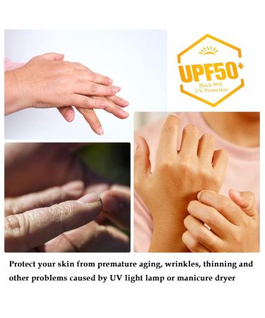 2Pairs UV Nail Protection Gloves UV Gloves for Gel Nails UV Protection Gloves Gloves for UV Lamp UV Protection Nail Gloves UV Gel Gloves UV Hand Protection Gloves Fingerless Gloves for Nail Manicure - Buy Online on GoSupps.com