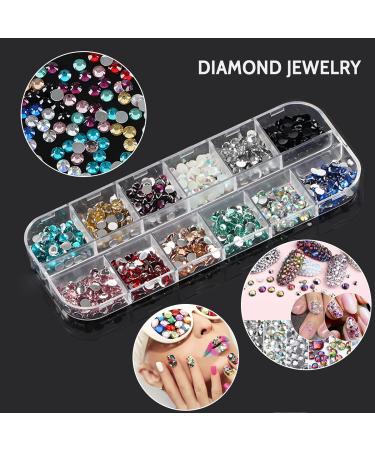 3840 Piece Nail Art Stones Set | Butterfly & Glitter Nail Decoration | International Shipping - Buy Online on GoSupps.com