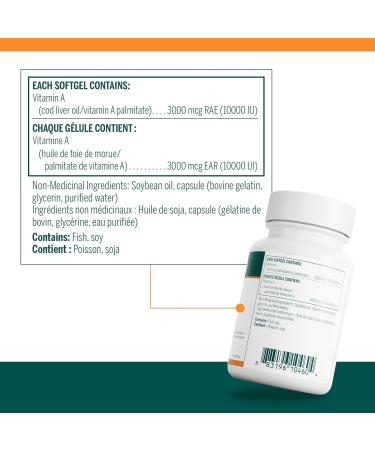 Genestra Brands - Vitamin A - Helps Maintain Eyesight Skin Membranes and Immune Function - 60 Softgel Capsules - Buy Online on GoSupps.com