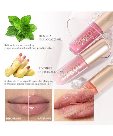 Plumping Moisturizing Lip Gloss - High Shine Lip Plumper for Girls & Women - 01# Lemonade | Shop Internationally - Buy Online on GoSupps.com