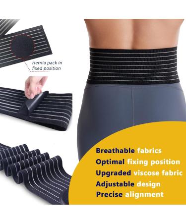 Umbilical Hernia Belt for Men and Women - Abdominal Support Binder with Compression Pad - Buy Online on GoSupps.com