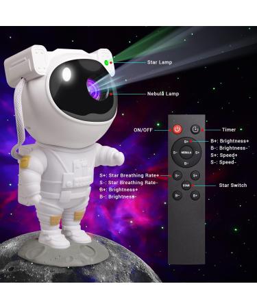 Tellegante Astronaut Galaxy Star Projector with Nebula Timer & Remote Control - Perfect Bedroom and Ceiling Projector for Children and Adults - Buy Online on GoSupps.com