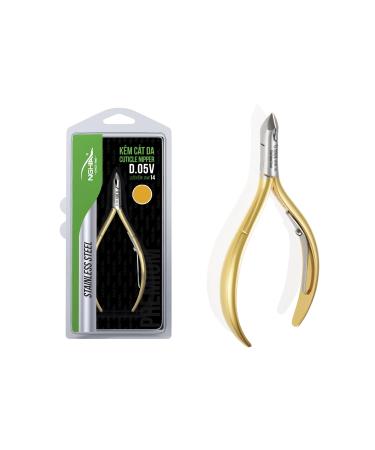 NGHIA Premium Cuticle Nipper - D-05V Jaw 14 (Stainless Steel) - Professional Nail Tools D-05v-14