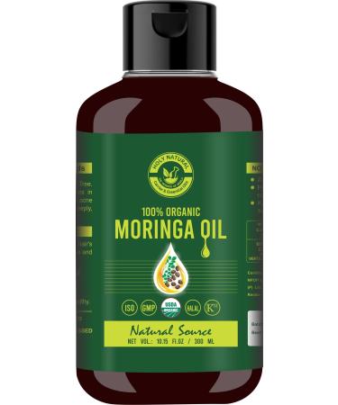 Organic Moringa Oil (10.15 fl oz/ 300ml) USDA Certified  100% Pure & Natural  Virgin  Cold Pressed I Good For Skin  Hair and Body - Buy Online on GoSupps.com