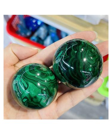 Natural Crystal Rough Natural Malachite Sphere Energy Reiki Stones Home Decoration Gemstone 1PC