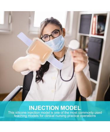 iplusmile Human Skin Injection Pad with Strap - Medical Training Practice Pad for Nurse Training - Buy Online on GoSupps.com