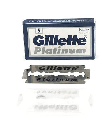 Platinum Blue Double Edge Safety Razor Blades - Pack of 100 - 20 x 5 - Buy Online on GoSupps.com