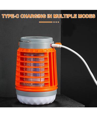 Mosquito Zapper Electric Fly Killer Mosquito Lamp Mosquito Killer Light Camping Portable Rechargeable Indoor Outdoor(Color:Orange) - Buy Online on GoSupps.com