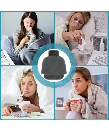 2-in-1 Foot Warmers - Electric-Free Hot Water Bottle for Cold Feet - Super Soft & Warm Gray Design - Buy Online on GoSupps.com