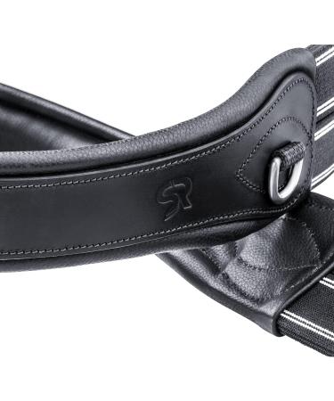 Buy SUNRIDE Soho Anatomical Leather Saddle Girth 130 cm - D-Ring for Auxiliary Reins - Black | International Shipping Available - Buy Online on GoSupps.com