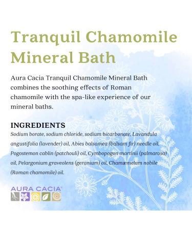 Aura Cacia Tranquil Chamomile Mineral Bath 454g (16 oz.) | GC/MS Tested for Purity - Buy Online on GoSupps.com