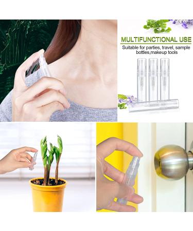 FANDAMEI 60 Pack 3ml Mini Clear Plastic Spray Bottles for Cleaning, Travel, Essential Oils & Perfume - Buy Online on GoSupps.com