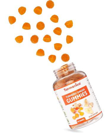 Pharmvista Turmeric Ginger Gummies - Gluten Free Vegan. Non-GMO Supplement | Naturally Ginger Flavored | 90 Count - Buy Online on GoSupps.com