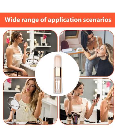 Travel Makeup Brush Set Foundation Concealer Brushes - 5 In 1 Portable Travel Eye Shadow Brush Foundation Brush for Makeup Powder and Cream rose gold - Buy Online on GoSupps.com