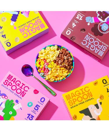 Magic Spoon Variety 4-Pack - Keto, Gluten Free, Sugar Free Cereal | High Protein, Non-GMO, Zero Sugar, Low Carb Breakfast Snacks - Buy Online on GoSupps.com