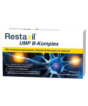 RESTAXIL UMP B complex-high-quality micro-nutrient complex with uridinmonophosphate (UMP) the entire vitamin B complex and calcium to support nerve health-60 pieces 60 pieces (1 Pack)