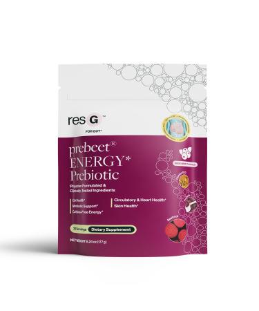 resG prebeet - Prebiotics Drink for Digestion Occasional Constipation Gas Bloating with Akkermansia & GLP-1 Support w/Beet Root & Fiber Gut Health for Women & Men - 180g (30 Servings) 1.88 Pound (Pack of 1)