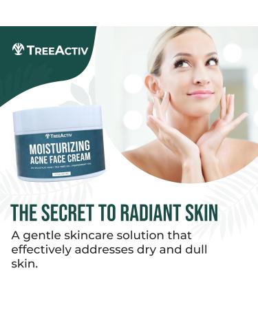 TreeActiv Acne Cream - 2% Salicylic Acid Moisturizer for Oily & Acne-Prone Skin | Cystic Acne Treatment 2 fl oz - Buy Online on GoSupps.com