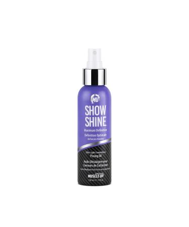 Pro Tan Show Shine Maximum Definition Ultra-Light Posing Oil Stage Oil Fitness Event Modeling Photoshoot 4 oz.