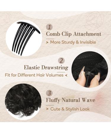 BARSDAR 22cm Short Ponytail Extension - Dark Brown Wavy Clip-In Hairpiece | Thick Synthetic Natural Look - Buy Online on GoSupps.com