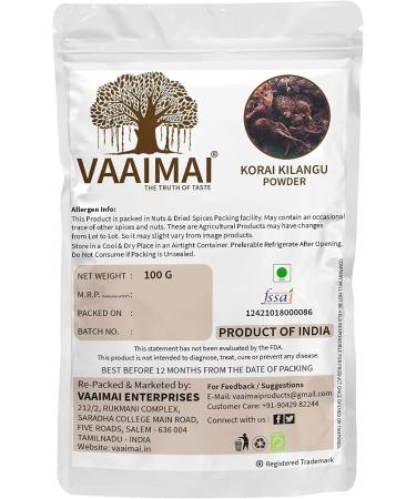 CROW VAAIMAI Korai Kilangu PoederCyperus Rotundus 100g - Buy Online on GoSupps.com