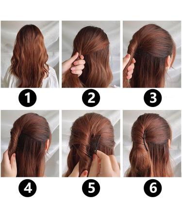 Hair Comb Clips - Metal Hair Combs Wire Comb Clips | Concealed U Pin Hair Side Combs Hair Updo Styling Accessory Decorative Bangs Holder Hair Grooming Tool for Women & Girls Hairstyle C. Silver - Buy Online on GoSupps.com