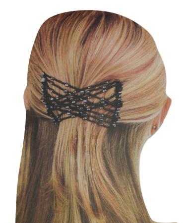 2in1 hairstyle aid & hair jewelry 2 Set hair twister ponytail clasp holder hair band hair clip hair clip hair gripper pony hair clip donut hair bun maker styling updo brown+black