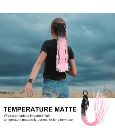 Lurrose Womens Wigs Crochet Hair Braids Goddess Faux Crochet Hair Synthetic Braiding Hair Extensions Hair Prelooped Crochet Braids for Black Women Black Spring Decor Black Pink - Buy Online on GoSupps.com