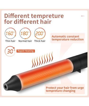 WILLBOND 6 in 1 Curling Iron Set - Instant Heat Ceramic Wand with 6 Barrels & 3 Temp Settings for Fast Styling - Buy Online on GoSupps.com