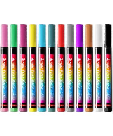 Pens Set - 12 Colors 3d Graffiti Pens Nail Paint Water-Based Gel Polish Pens For Colorful Nail Decoration Tools Painting Pens For - Buy Online on GoSupps.com