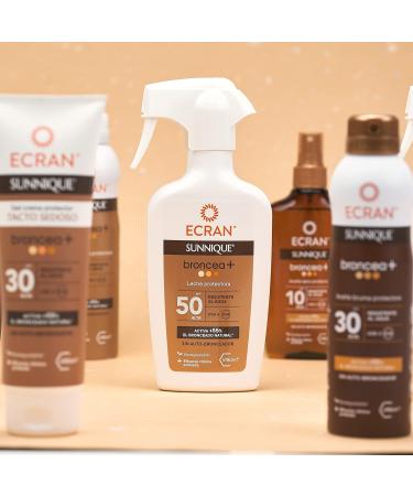 Ac Marca Ecran Sunnique Sun Milk + SPF 50 medium UVB and UVA protection activates natural tanning without selftanning with PureBronze technology waterresistant 200 ml - Buy Online on GoSupps.com