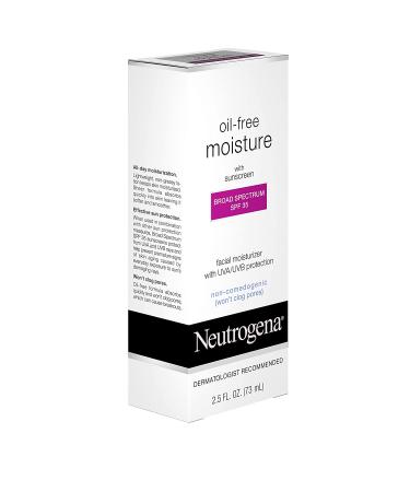 Neutrogena Oil-Free Moisture Facial Moisturizer SPF 35 - Hydrating UVAUVB Protection (2.5 oz) - Buy Online on GoSupps.com
