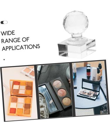 Baluue Eye Shadow Plate Pressed Powder Stamper Mini Eyeshadow Press Tool Eyeshadow Tool Transparent Acrylic 3.00X1.85X1.85CM Transparent - Buy Online on GoSupps.com