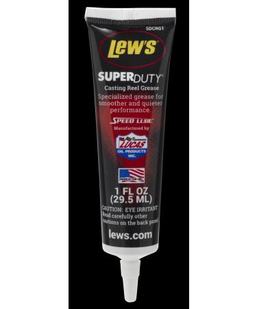 Lew's (SDCRG1) Super Duty Casting Reel Grease, 1-Ounce, Temperature Resistant Lubricant for Precision Gears in Casting Reels
