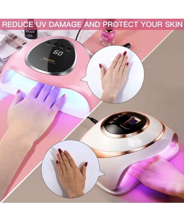180W Nail Dryer Lamp - LED/UV Nail Lamp with 48 LED Lights Timer & Infrared Sensor for Gel Nails - Perfect for Fingernail & Toenail Use - Buy Online on GoSupps.com