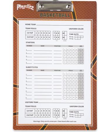 PHYSIZZ Basketball Coaching Board | Double-Sided Dry Erase Clipboard for Coaches - Buy Online on GoSupps.com