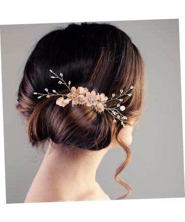 FRCOLOR Flower Hair Comb Hanfu Hair Accessories Hair Comb for Women Accessories Fine Hair Decorative Hair Comb Fairy Jewelry for Women Side Hair Comb The Flowers Hair Piece Miss Pink Metal - Buy Online on GoSupps.com