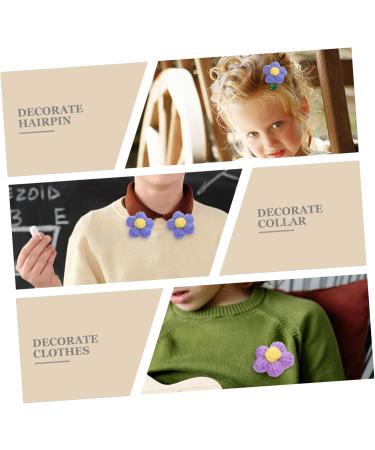 Beavorty 30 Pcs Hairpin Accessories Toddler Stuff Yarn Flower Buttons Headdress Diy Props The Flowers Child 1 count (Pack of 1) Assorted Color 4x3pcs - Buy Online on GoSupps.com