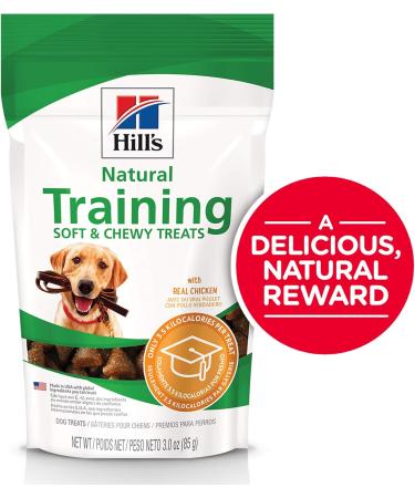 Hills Natural Fruity Snacks for dogs with Apples & Oatmeal + Hills Natural Soft and Chewy Training Dog Treats with Real Chicken - Buy Online on GoSupps.com