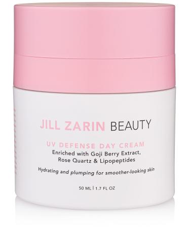 Jill Zarin Beauty | UV Defense Day Cream | Rich in Restorative Lipopeptides Amino Acids & Antioxidants | Unscented 1.7 fl.oz.