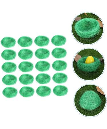 ToddMomy 20pcs Simulated Artificial Nests - Easter Party Decoration & Gift Ideas | Dark Green Twig Eggs 14x14cm - Buy Online on GoSupps.com