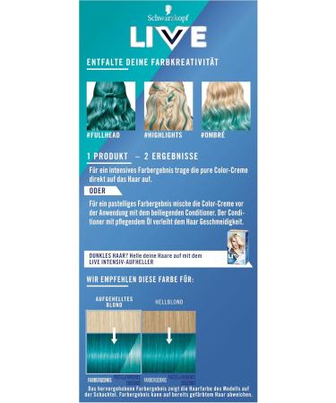  LIVE Schwarzkopf LIVE Ultra Brights 097 Mermaid Semi-Permanent Hair Colour (3 x 80 ml) for Intense or Pastel Results Lasts 12-15 Washes with Conditioner - Buy Online on GoSupps.com