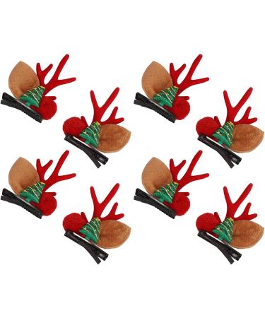 Reindeer Antler Hair Pins Lightweight Christmas Hair Clips 4 Pairs Fashion for Christmas Party - Buy Online on GoSupps.com