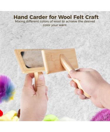 Nemeii Large Wool Carding Tools - 2 Pack 6.1x4.8 Hand Card for Wool Craft & Pet Grooming - Durable & Easy to Use - Buy Online on GoSupps.com