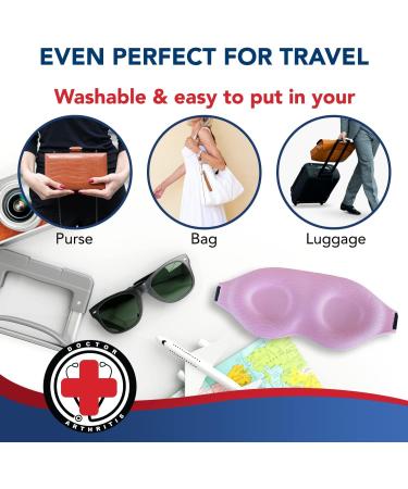 Dr. Arthritis Copper Wrist Brace Bundle with Pink Sleep Eye Mask - Buy Online on GoSupps.com