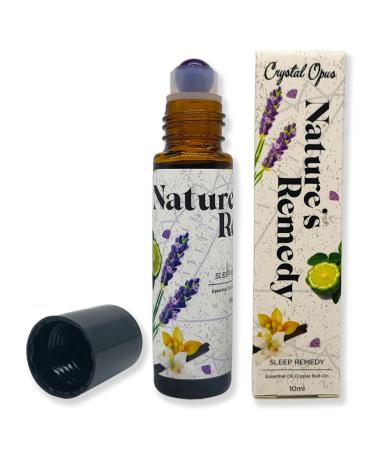 Trouble Sleeping Sleep Aid 10ml Roll-On Stick. Essential Oil & Amethyst Remedy to Soothe and Relax. Lavender Bergamot & Vanilla. Aromatherapy & Crystal Rollerball. Sweet Dreams!