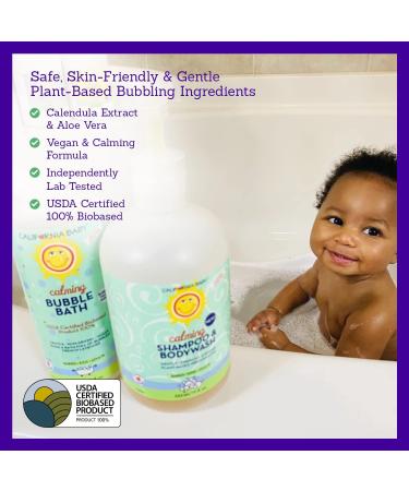 California Baby Calming Lavender Bubble Bath | 100% Plant-Based (USDA Certified) | Allergy-Friendly for Sensitive Skin | Free Bubble Wand | 384 mL - Buy Online on GoSupps.com