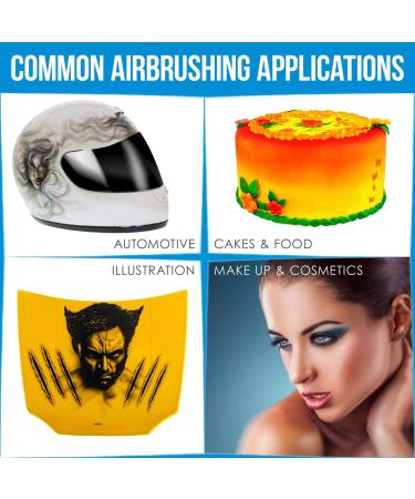 Master Airbrush G233 Pro Set | Dual-Action Gravity Feed Airbrush Kit with 3 Nozzle Sets and Air Hose - Buy Online on GoSupps.com
