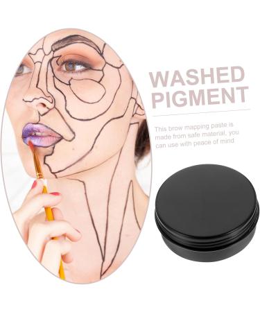 Housoutil Women Makeup Tools Brow Mapping Eyebrow Makeup Tools Black Can Miss Washable Painting Brow Cream 5x5cm As Shown - Buy Online on GoSupps.com